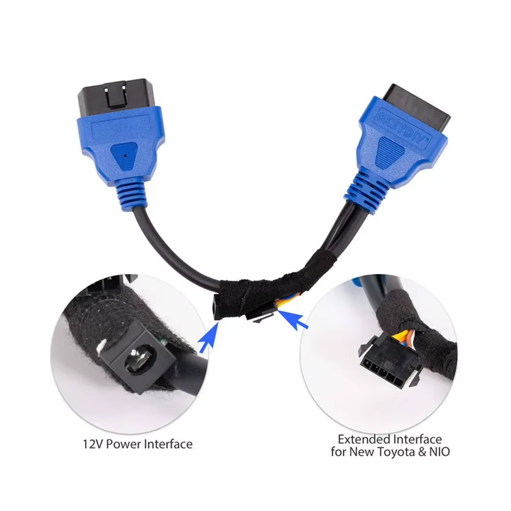 Câble d'extension de fonction OBD KEYDIY pour Ford (modèles après 2018) – Idéal pour toutes les clés perdues /