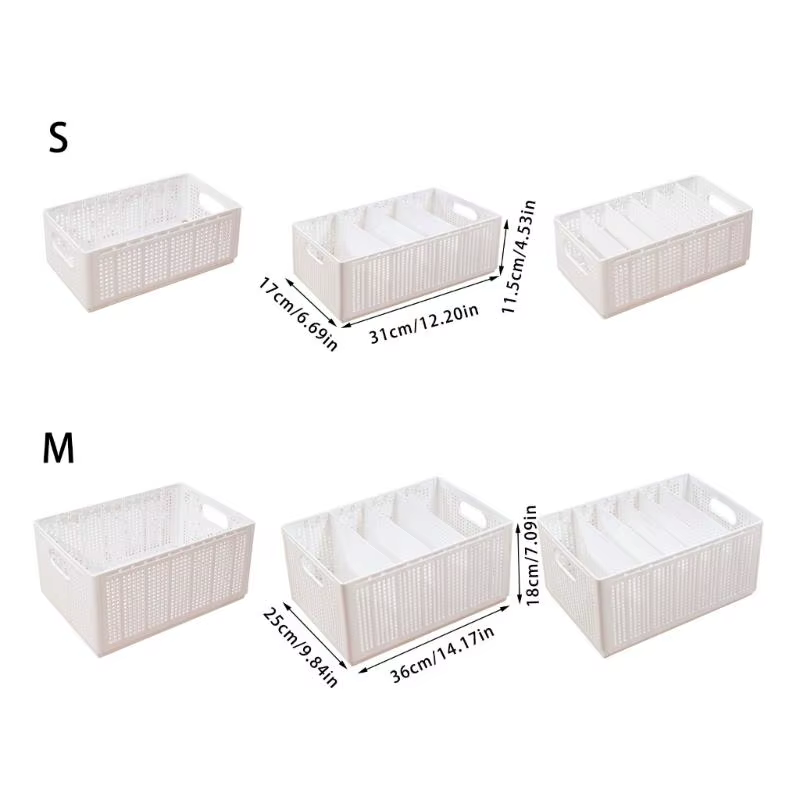 G6KF bac rangement en tissu pliable avec séparateurs internes