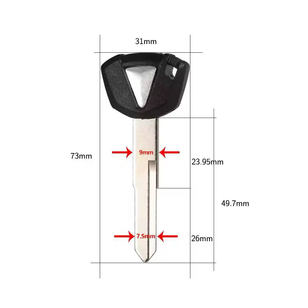 Clé vierge à lame non coupée pour moto, pour Kawasaki Vulcans Versys 650 1000 EX400 ER650 EX650 ZX1000 SX ZX10RR ZX1000 ZX14R ZX1400