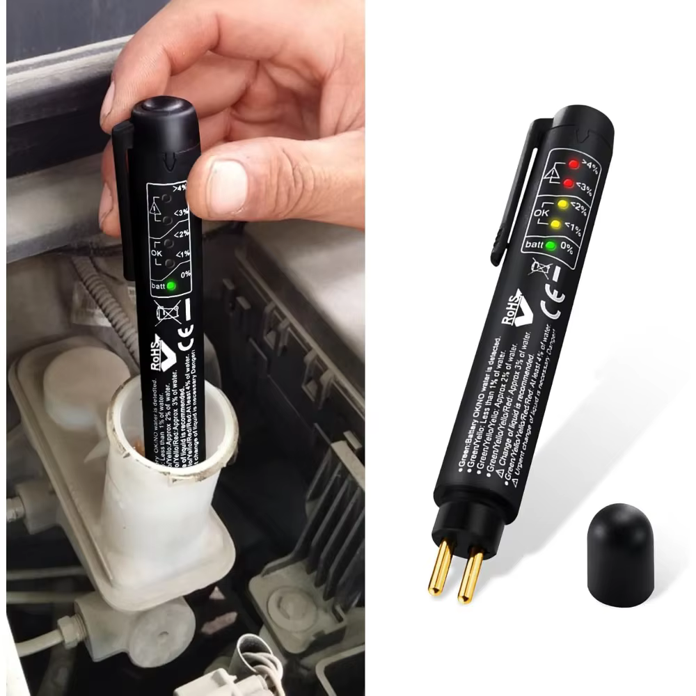 Stylo testeur de liquide de frein avec 5 indicateurs LED