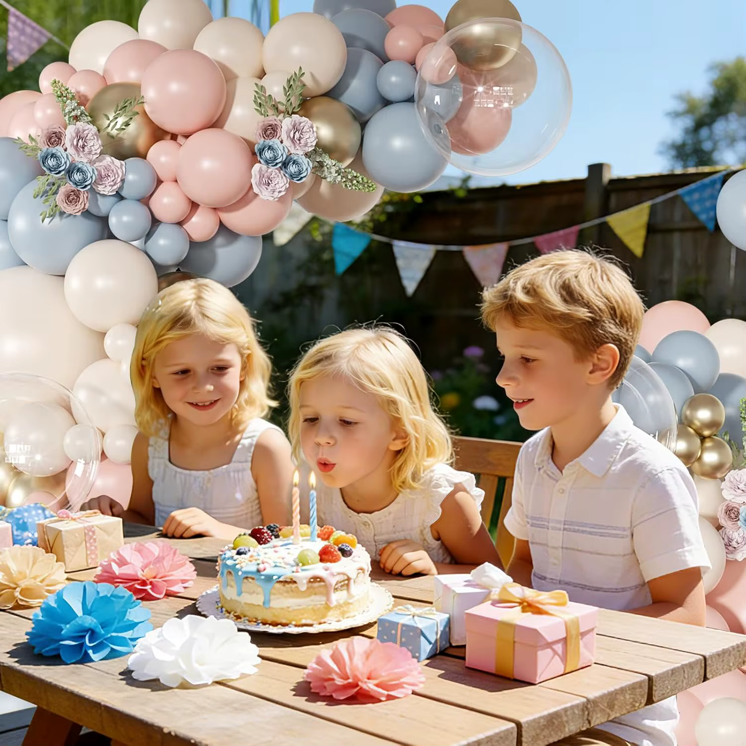 Kit d'arche de ballons pour révélation du sexe