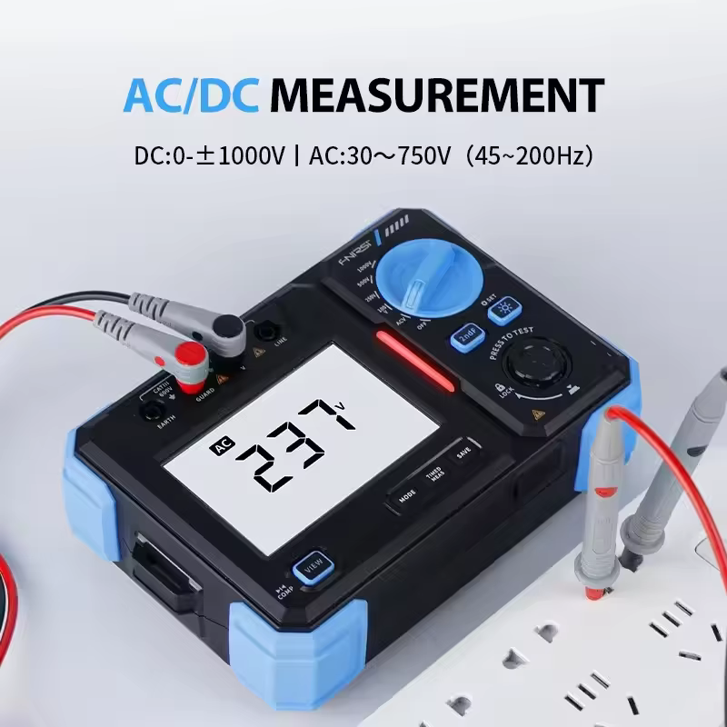 Testeur de résistance d'isolement FNIRSI MRT-1050 Megohmmètre 100/500/2500V