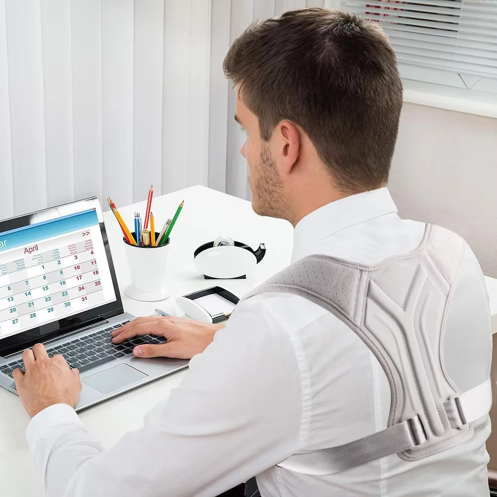 Correcteur de posture unisexe réglable pour le soutien de la clavicule offrant un soulagement de la douleur pour le cou