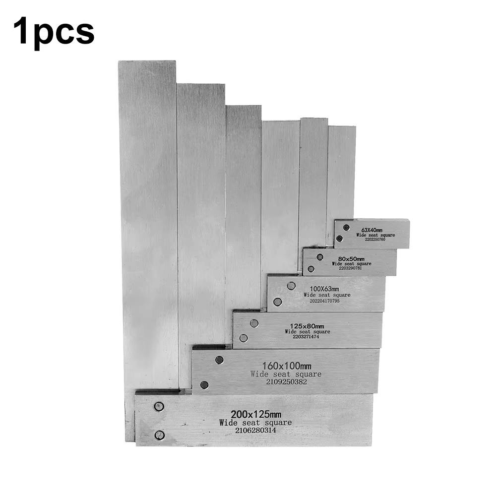 Règle d'angle en forme de L en acier au carbone de haute précision - 90 ° Outil de mesure à angle droit pour le travail