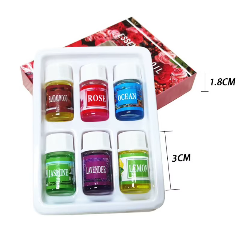 6/12 Boîtes de 3 ml d'huiles essentielles naturelles hydrosolubles aromatiques pures à base de plantes