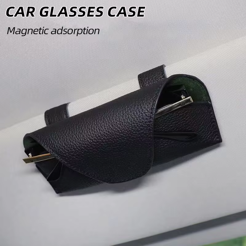 Stockage de lunettes de voiture pour pare-soleil automatique universel, supports de rangement de lunettes de soleil, porte-cartes et billets, étuis à Clip, accessoires
