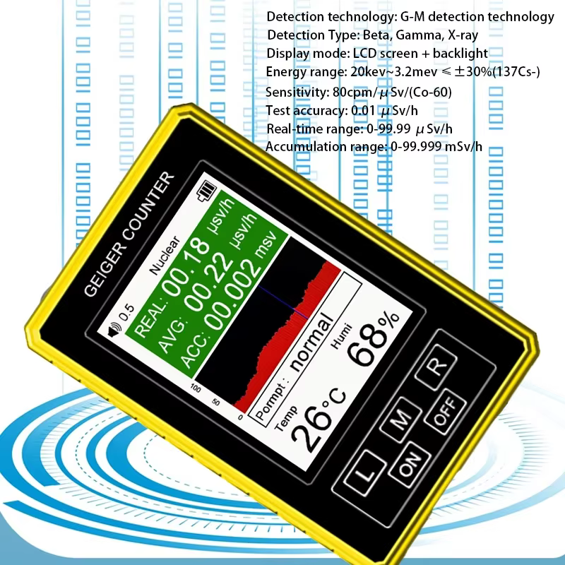 Détecteur de rayonnement nucléaire EMF numérique Portable XR-3 Pro, compteur Geiger pour des mesures électromagnétiques précises
