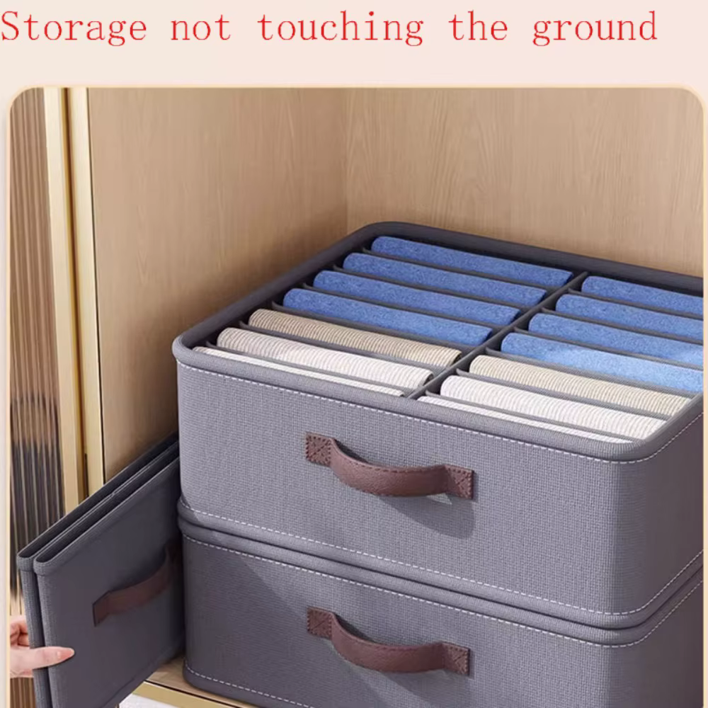 Armoire vêtements rangement organisateur pantalon pull T-Shirt boîte de rangement avec PP conseil armoire tiroir organisateur jean boîte de rangement