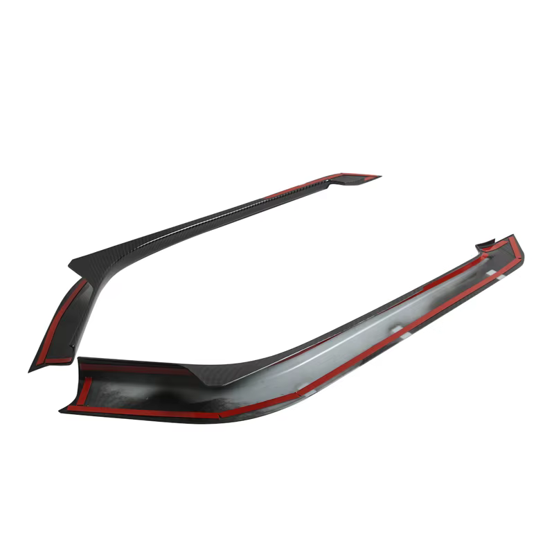 Autocollant de bande de garniture latérale de console centrale noire, fibre de carbone ABS, accessoires de voiture pour Land Rover Range Rover dehors 2014-2022, 256