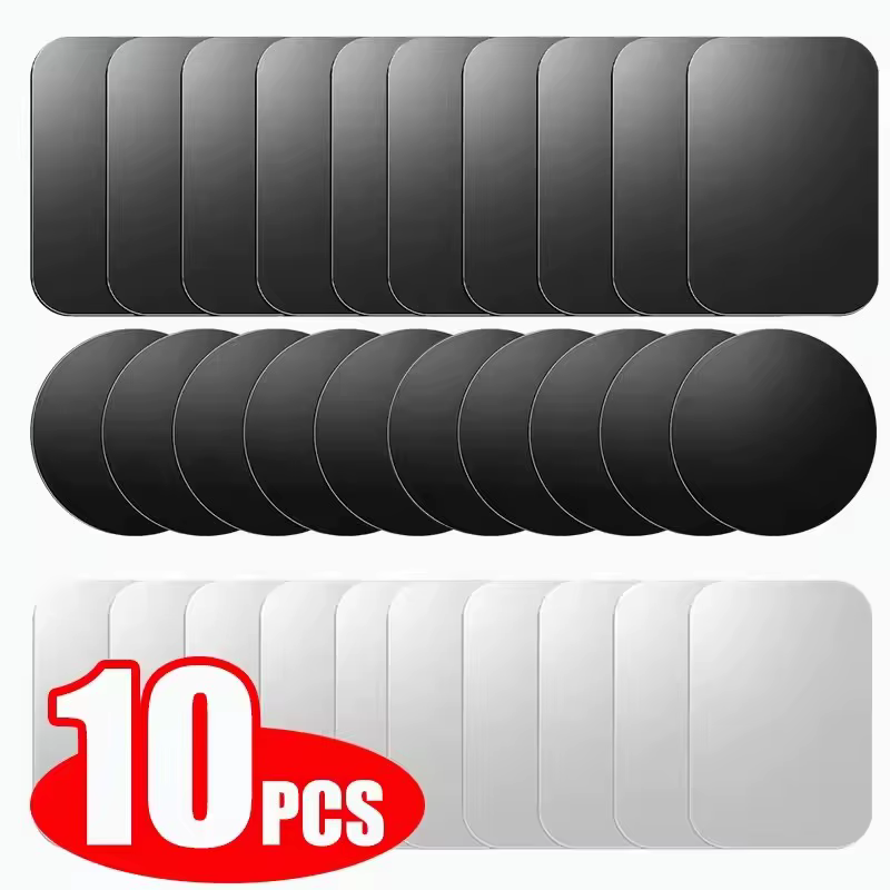 5/10 pièces plaque métallique magnétique disque support de téléphone de voiture autocollants Patch magnétique autocollant pour tablette téléphone portable support de voiture