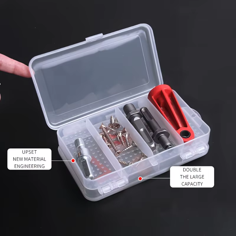 Boîte de rangement en plastique Transparent réglable à 10 grilles