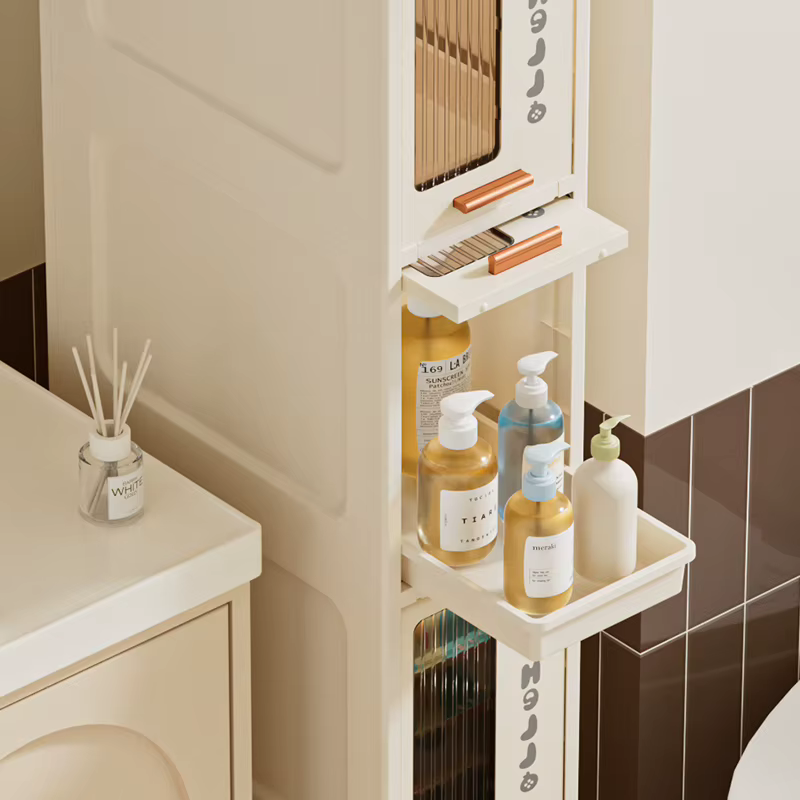 Armoire de rangement mobile mince