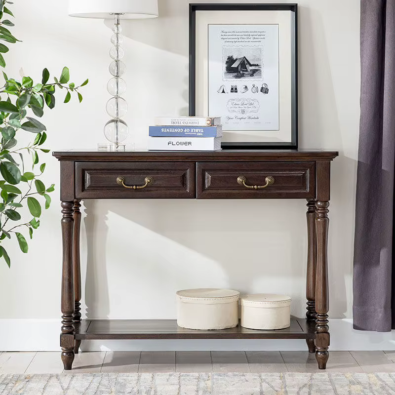 Table Console rectangulaire de rangement avec tiroirs