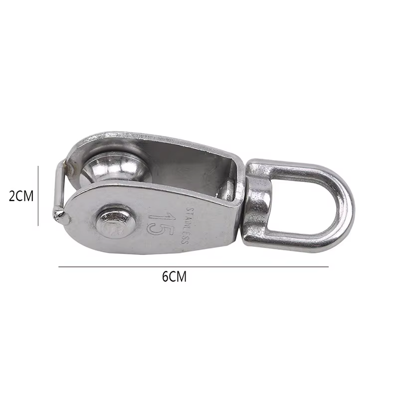 Jeu de poulies à corde de levage pivotante simple/Double roue M15/M25