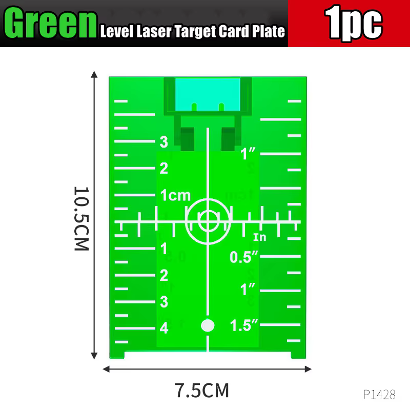 Plaque de ciblage pour niveau laser