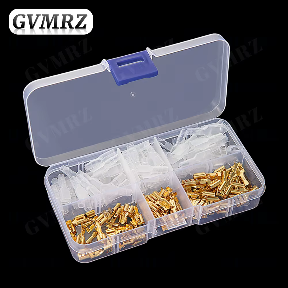 150 pièces/boîte 2.8/4.8/6.3mm bornes à sertir joint isolé connecteurs de fil électrique Kit d'assortiment