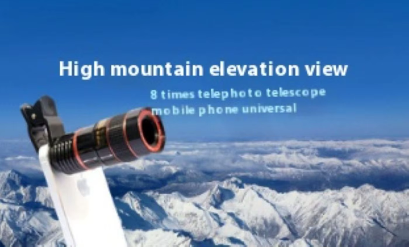 Téléobjectif de téléphone caméra Zoom universel objectif haute définition effet de mise au point photographie grande