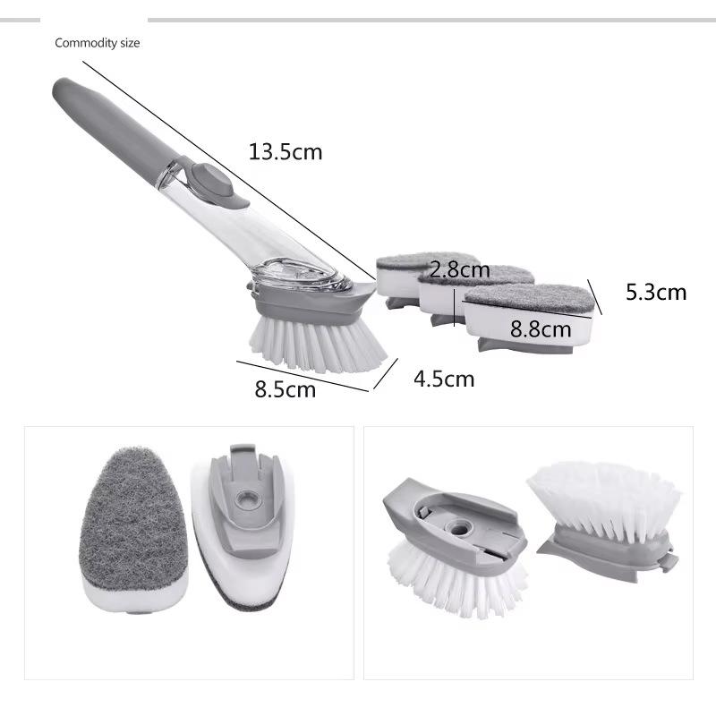 Brosse de nettoyage de cuisine 2 en 1