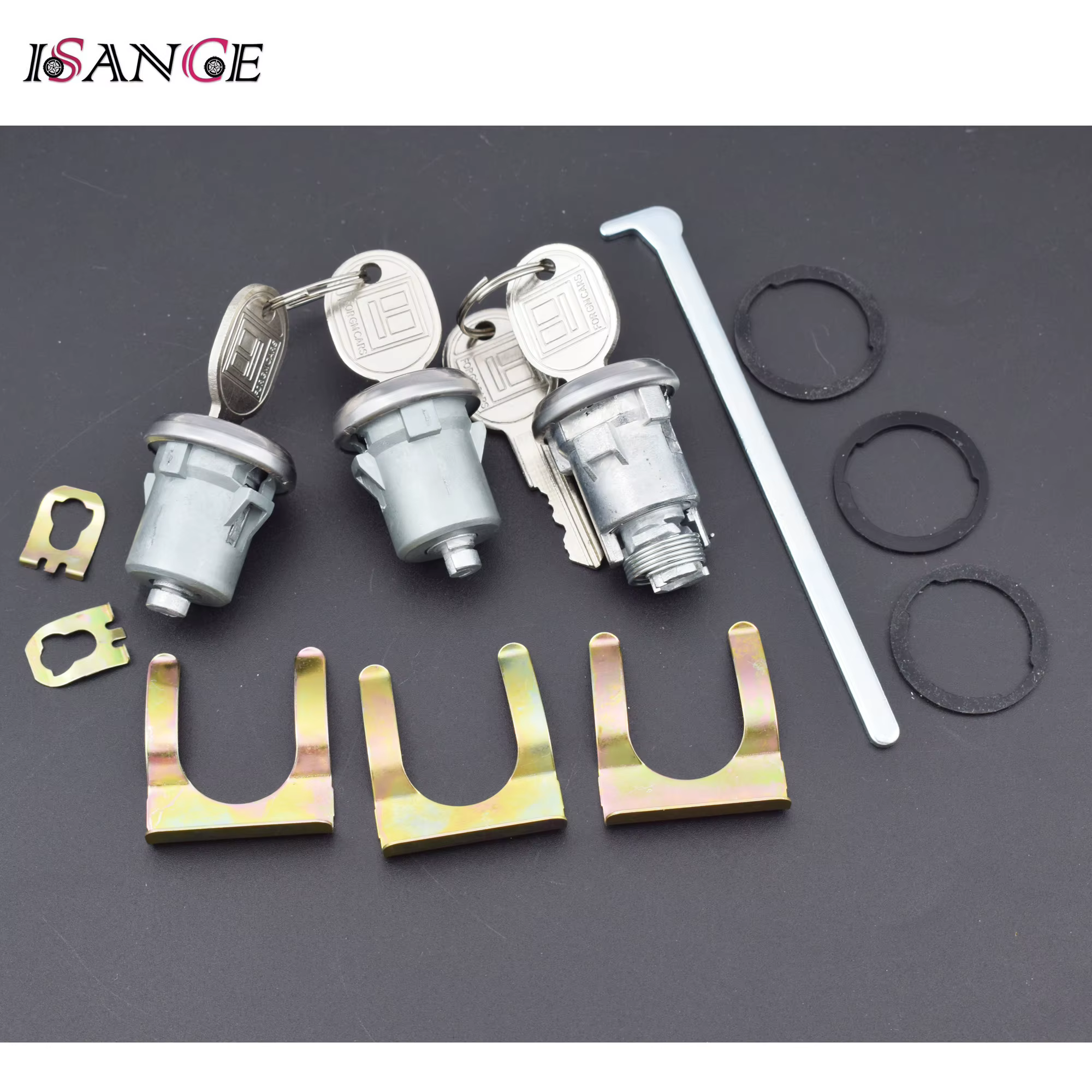 Kit de baril de clés de cylindre de serrure d'allumage ou de porte ou de coffre pour Chevrolet Buick GMC Cadillac Pontiac Oldsmobile Camaro Impala Malibu
