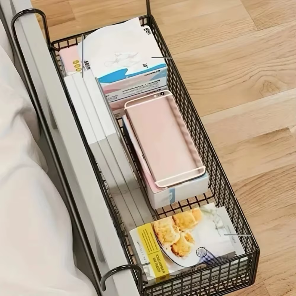 Panier suspendu pour lit de dortoir : Étagère de rangement pour collations sans perçage pour lit superposé