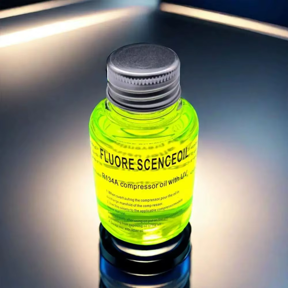 Outil de traceur de détection de canalisation de lumière d'huile de réparation de climatisation de voiture fluorescente