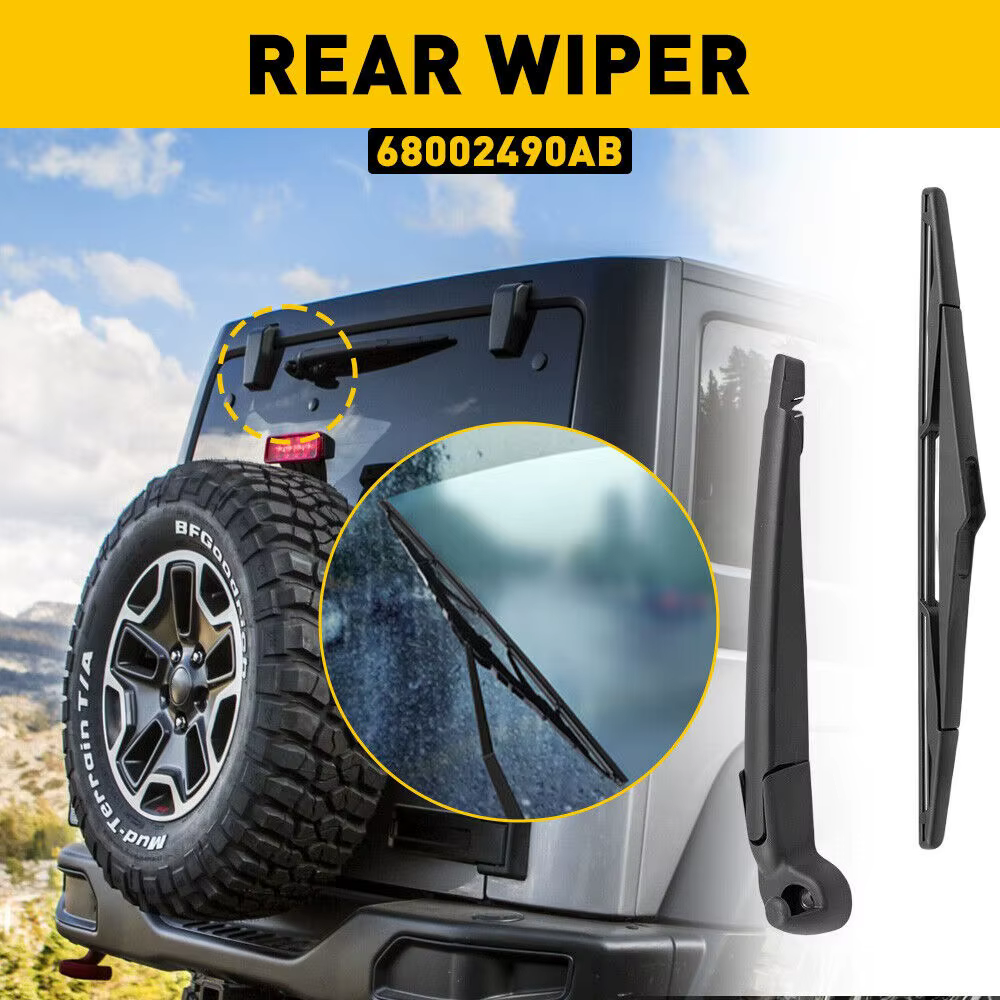 Balai de bras d'essuie-glace arrière pour Jeep Wrangler 2007 – 2017 pour Wrangler JK 2018, remplacement OEM