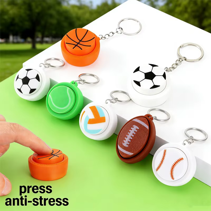 Porte-clés tendance anti-stress en forme de ballon de football