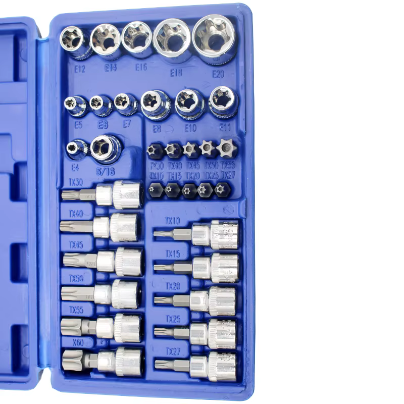 Douilles Torx Star et jeu d'embouts