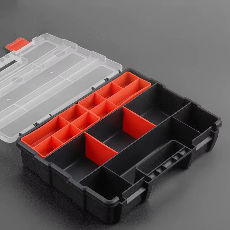 Boîte à outils en plastique multi-grille