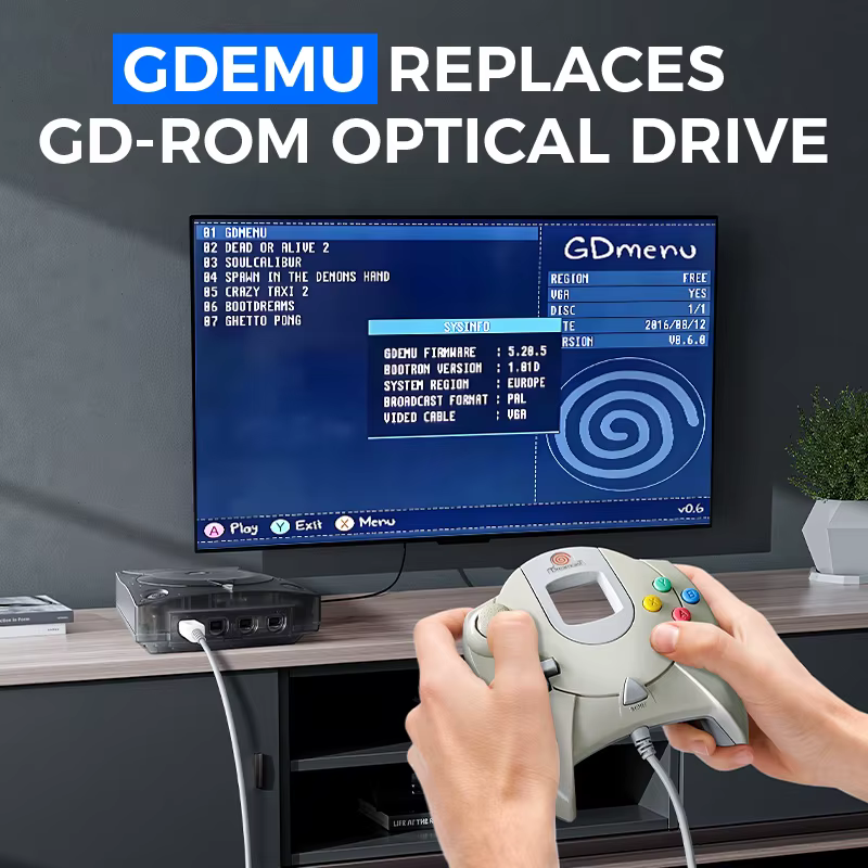 Pour SEGA Dreamcast GDEMU V5.20.5/5.15b carte d'émulation de lecteur optique et Kit de montage