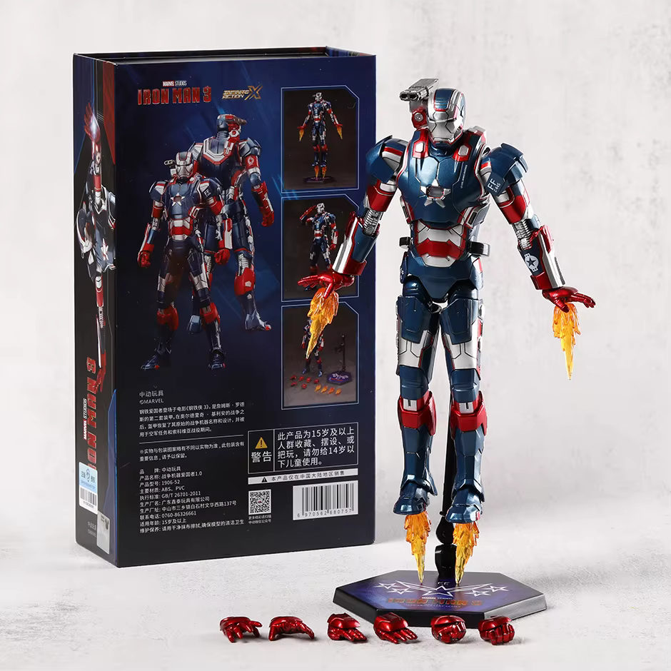 ZD Toys-Figurines Iron Man 3 en PVC, statuettes à collectionner, Iron Fosot, modèle beurre, cadeau