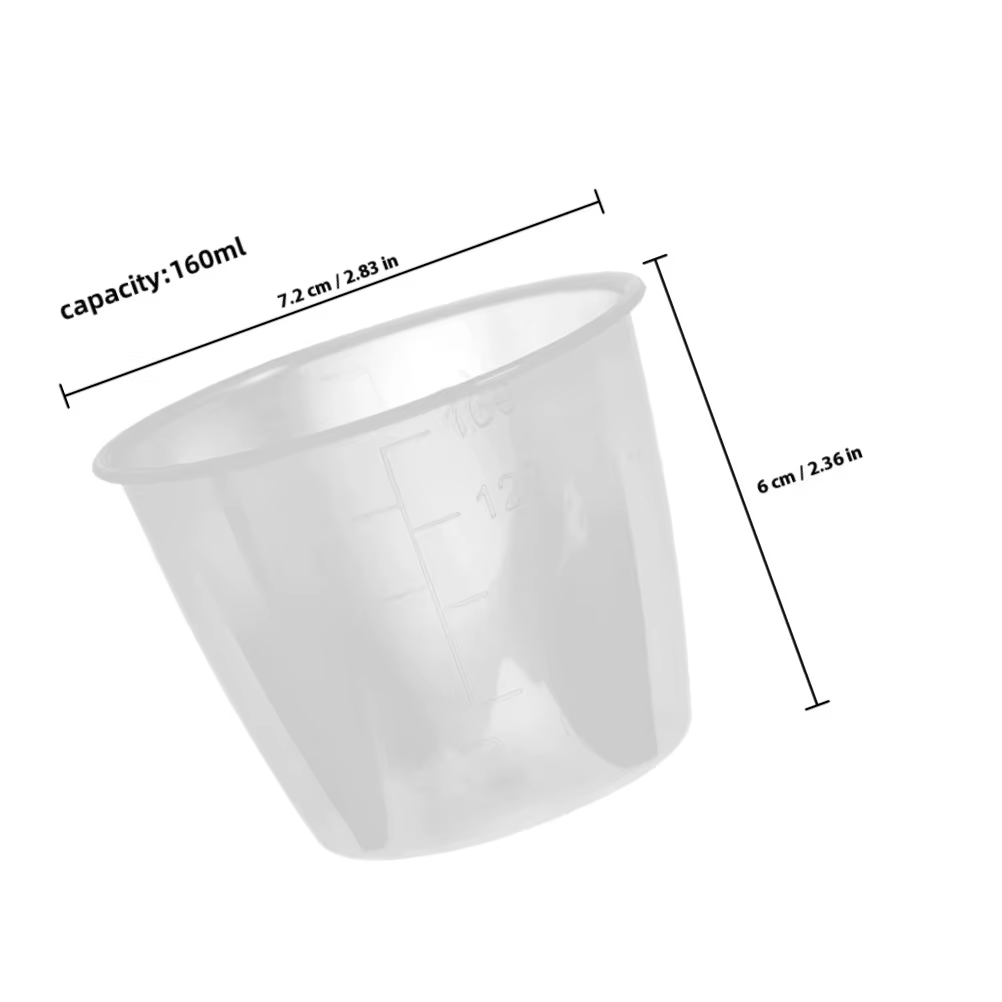5 tasses à mesurer pour le riz en plastique transparent avec échelle claire pour une mesure précise du riz