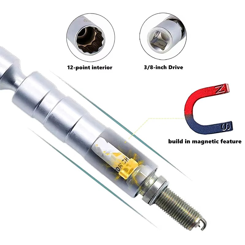Adaptateur de clé à douille pour bougie d'allumage
