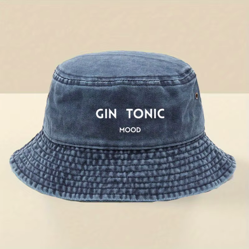 Chapeau bob à lettres GIN TONIC