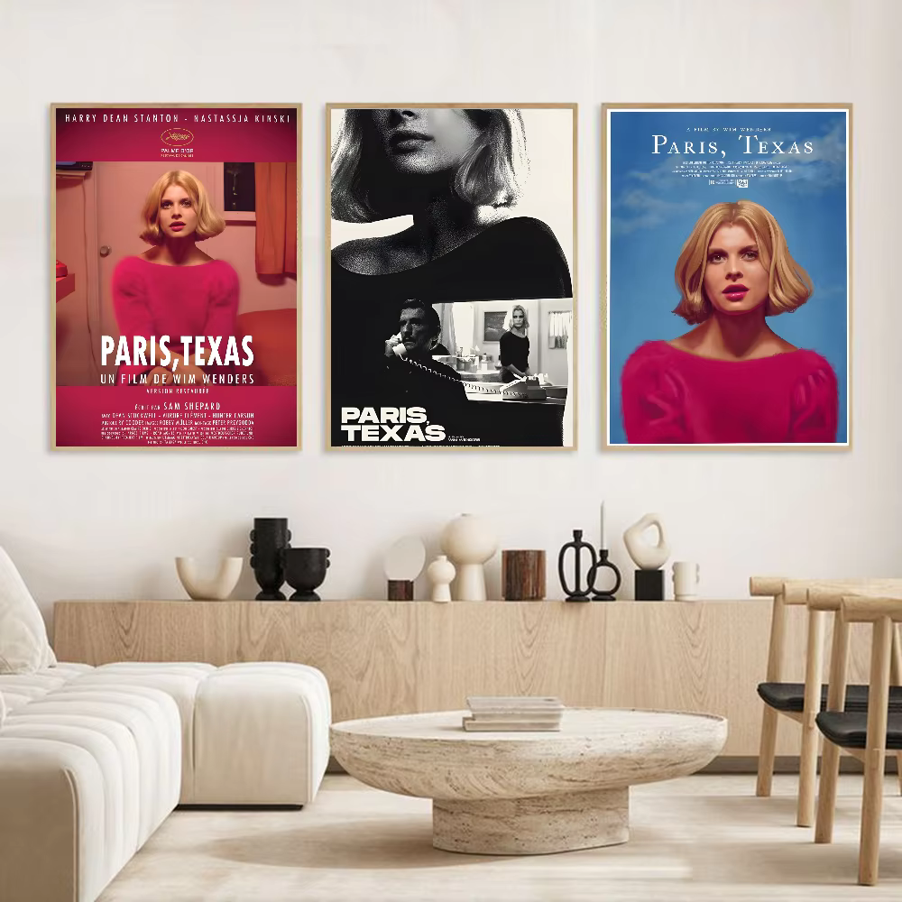 Affiche de film de route classique Paris Texas