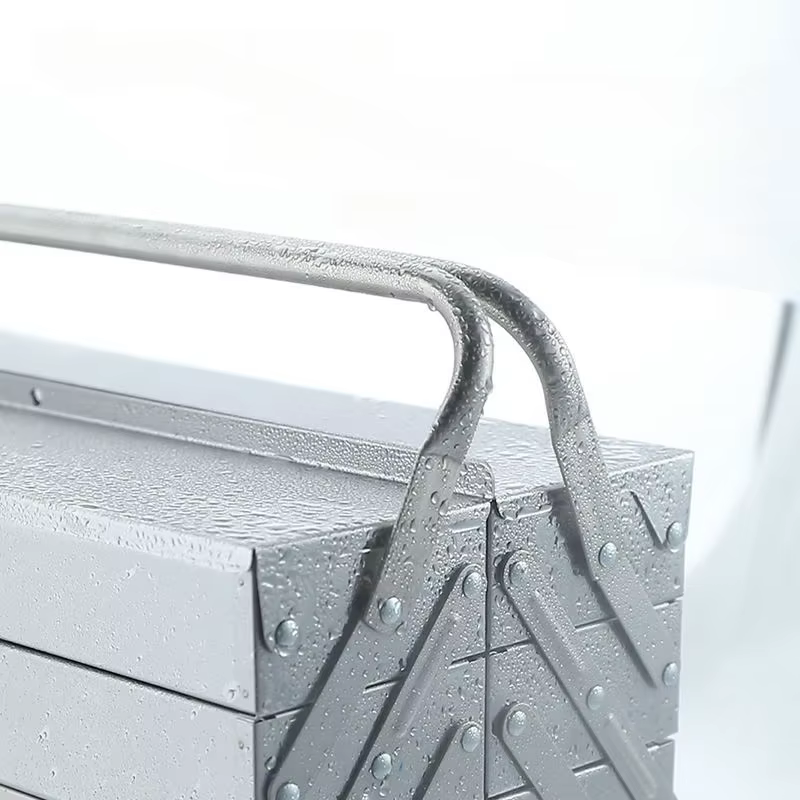 EvaluTool-Boîte de rangement mécanique en acier inoxydable