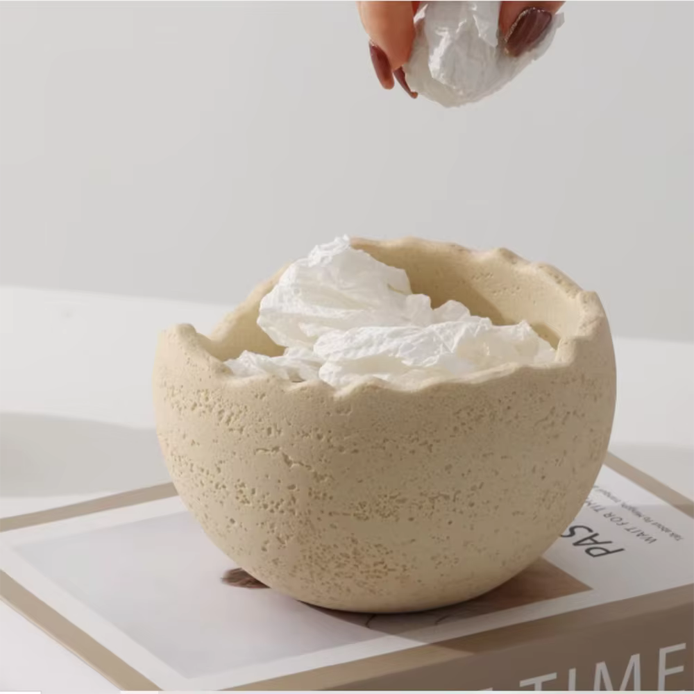Moule en silicone pour boîte de rangement en ciment