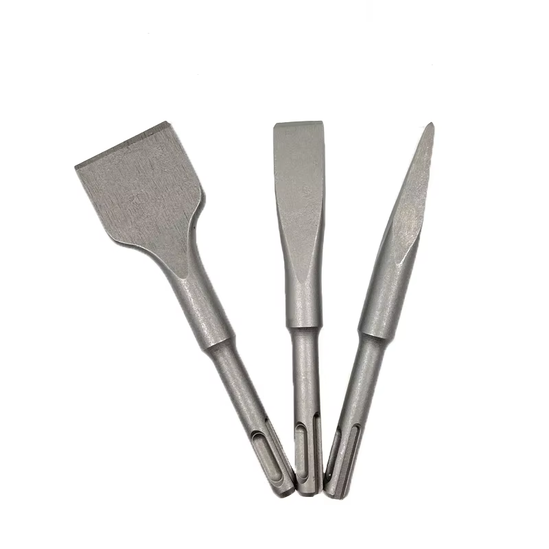 Lot de 3 marteaux perforateurs électriques à tige ronde et forme de burin carré