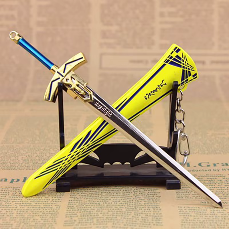 16 cm Excalibur Fate/stay night Saber King Arthur Métal Épée Périphériques De Jeu Armes Miniatures Ornement De La