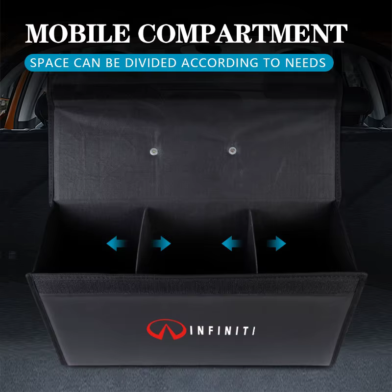 Boîte de rangement de coffre de voiture
