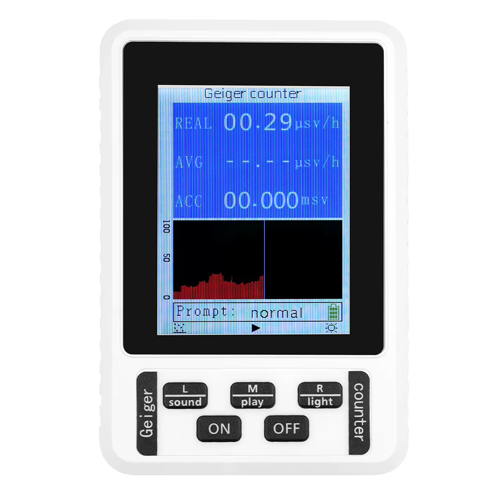 Détecteur de rayonnement nucléaire XR-1 avec écran couleur - Compteur Geiger professionnel pour rayons bêta, gamma et X - Dosimètre personnel