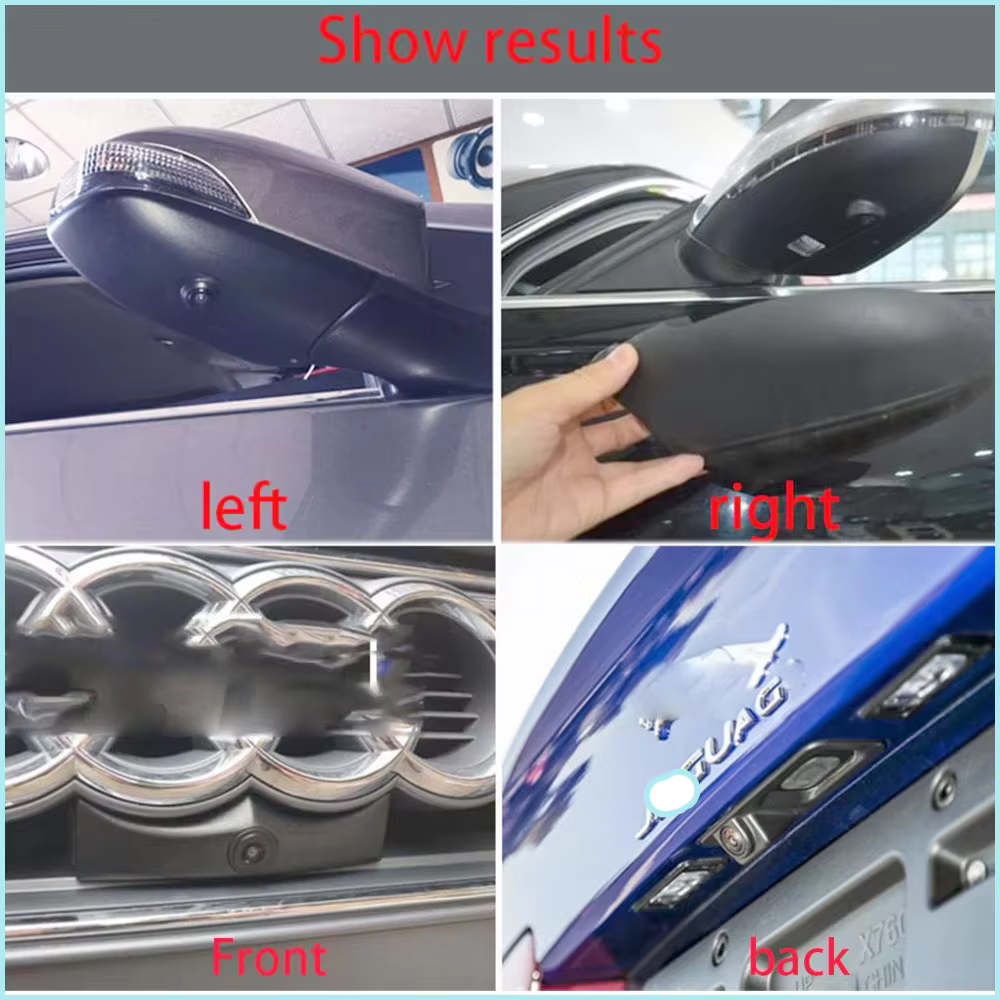 Caméra de voiture Android 3D AHD1080P 360° ° Caméras panoramiques 4 points avec boîtier de rétroviseur pour Land Rover