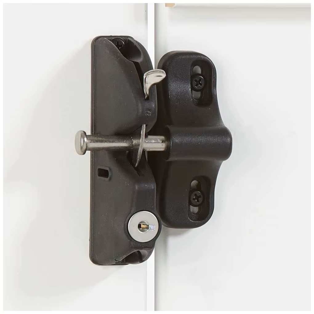 Espace extérieur sécurisé avec clé verrouillable 2 côtés loquet de porte clé diverses serrures de clôture verrouillage automatique serrure de clôture
