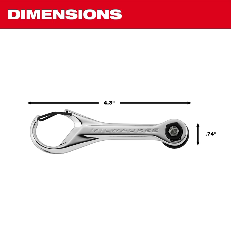 MILWAUKEE 48-22-2950 Mini cliquet multi-embouts 7 en 1