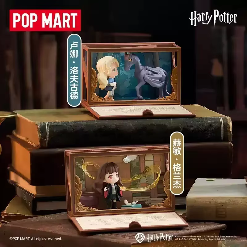 POPMART Harry Potter Poudlard série biographique boîte aveugle devinez sac jouets originaux poupée mignon Anime Figure ornements cadeau