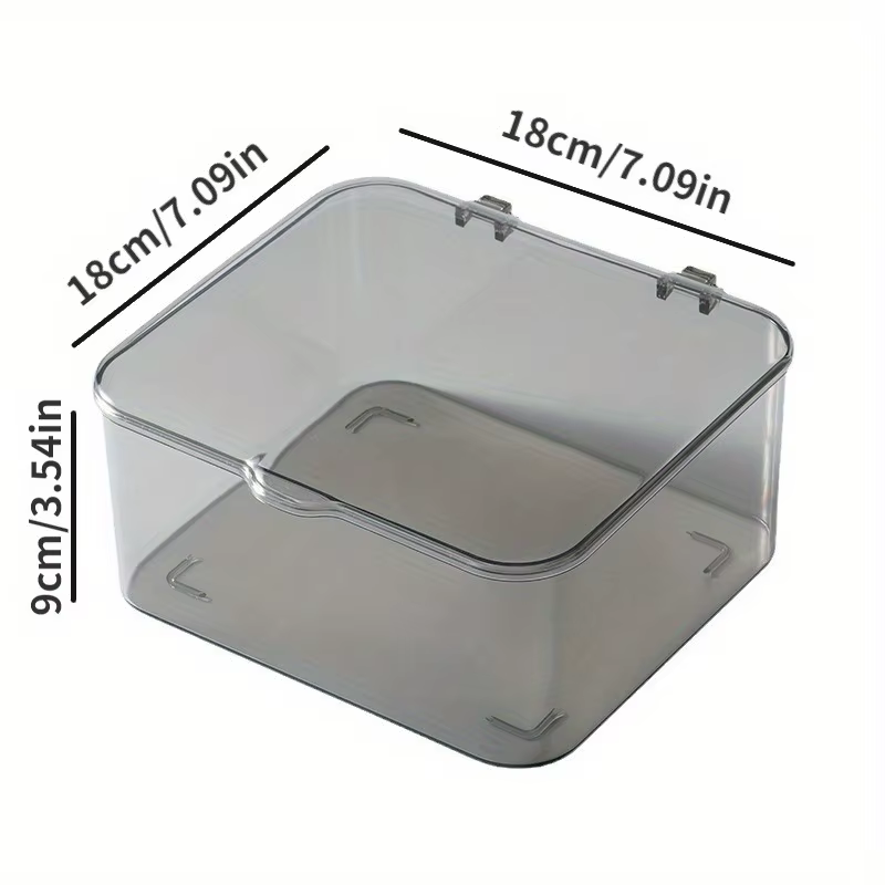 Boîtes de rangement en plastique empilables avec couvercles