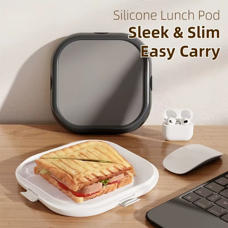 Boîte à lunch en silicone portable
