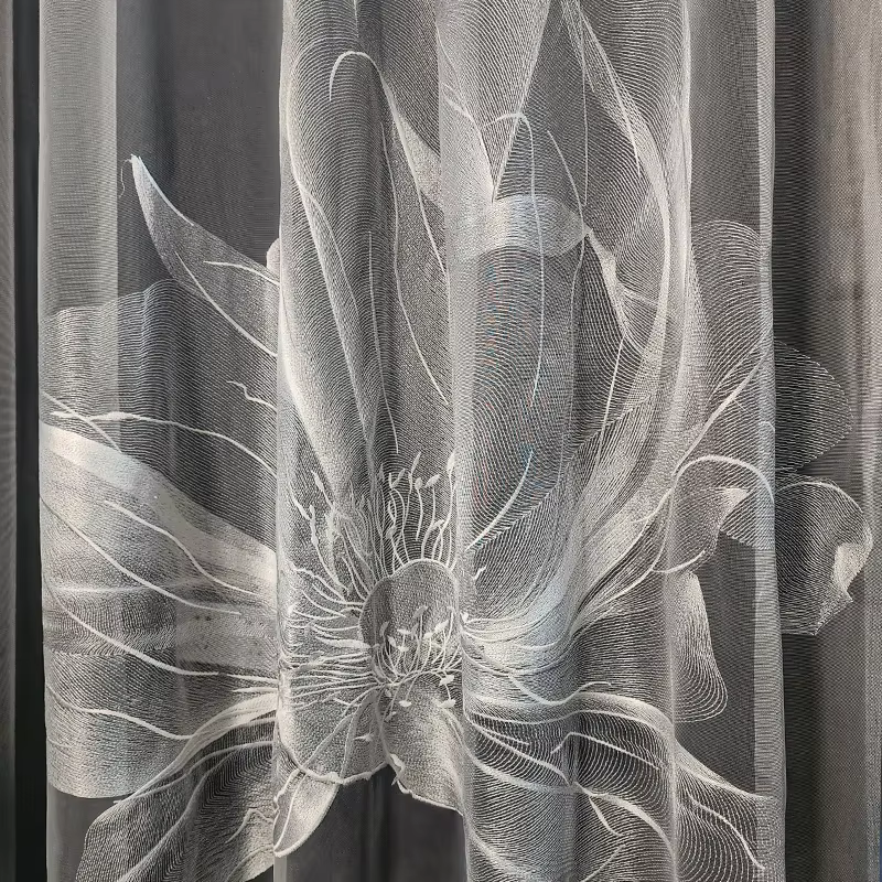 Rideaux transparents brodés de luxe modernes, sur mesure, pour salon, Style français, américain et européen, décoration de Villa, Voile