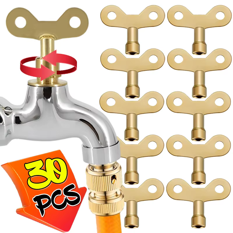 Clé de robinet pour bobine de douille carrée à 4 Points