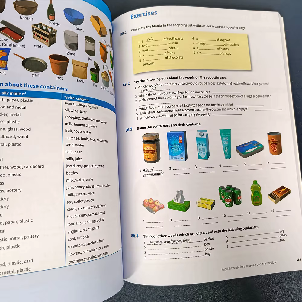 Livres de Collection de vocabulaire en utilisation